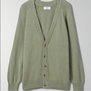 Aritzia TNA Barry Cardigan Size 1 - Seagrass Green